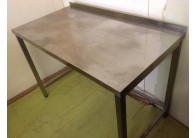 Pracovní nerezový stůl gastro bazar, 1500x600x900mm, zadní lem Pracovní nerezový stůl gastro bazar, 1500x600x900mm, zadní lem